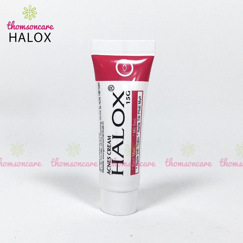 Halox - kem ngừa mụn, hết sẹo - Tuýp 15g