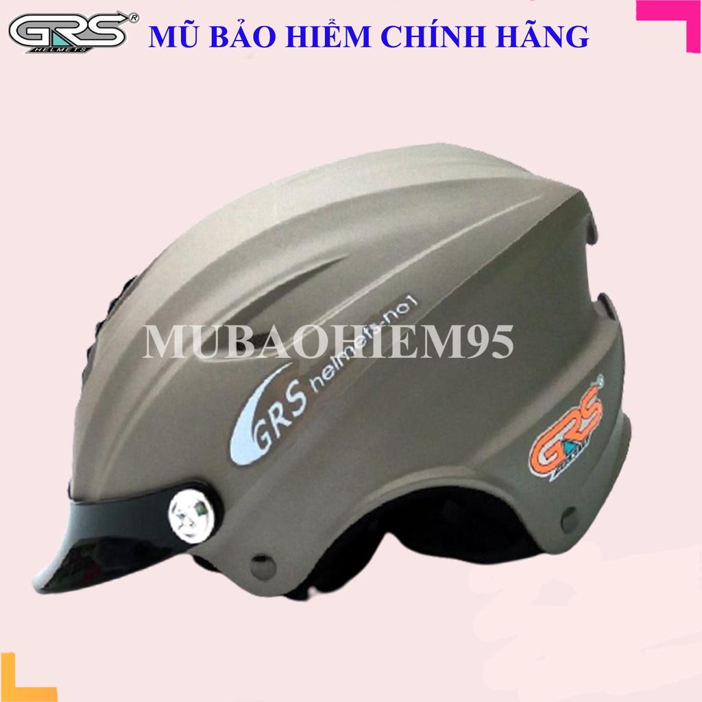 ♥️ Shop Uy Tín ♥️ Mũ bảo hiểm nửa đầu grs 760 thông gió lớn, lưỡi trai dài