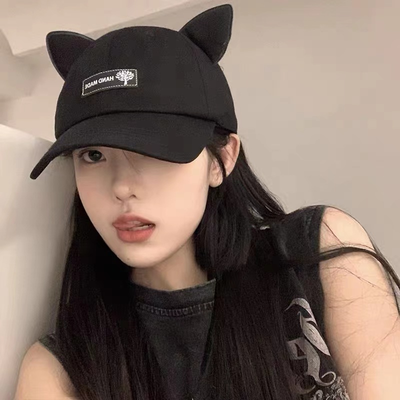 Mũ Bóng Chày Tai Mèo Có Kính Râm Kiểu Hàn Quốc Cho Nữ Hoạt Động Ngoài Trời Câu Cá Ngoài Trời wanita