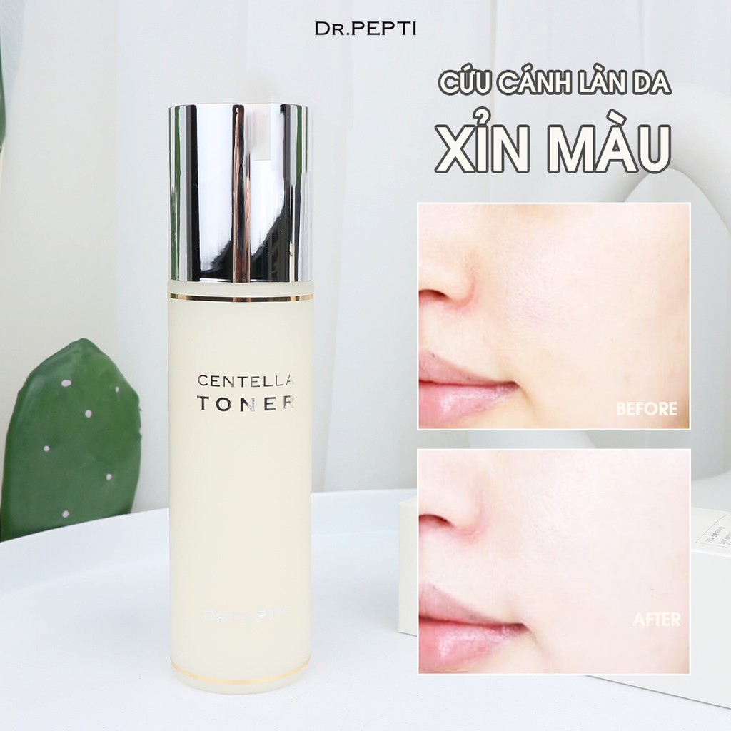 Nước Hoa Hồng Dưỡng Da Căng Bóng Dr.Pepti Centella Toner 180ml