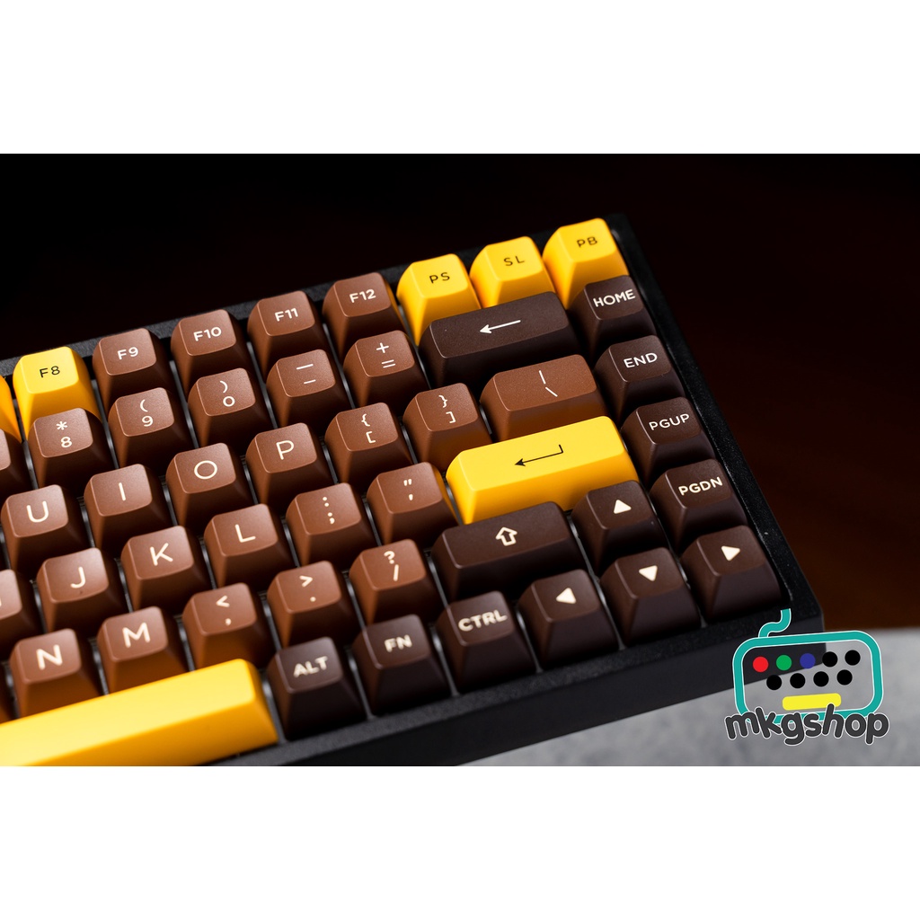 Keycap AKKO ASA Chocolate PBT doubleshot nút bàn phím