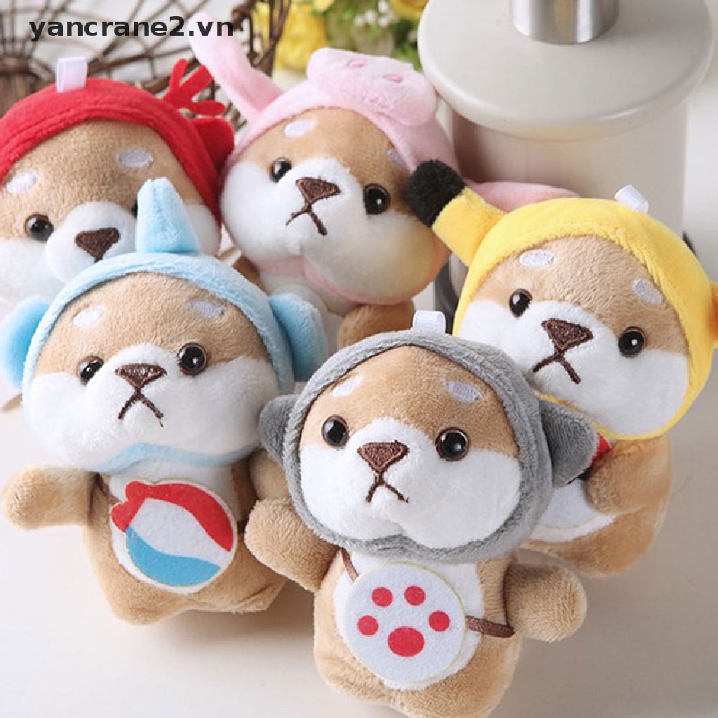 Móc Chìa Khóa / Điện Thoại Hình Chú Chó Shiba Nhồi Bông Dễ Thương {yancrane2.vn}