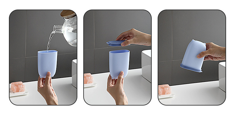 Hộp xà phòng du lịch xách tay về nhà Bắc Âu đơn giản silicone có nắp hộp xà phòng sáng tạo hộp xà phòng rửa nhà vệ sinh