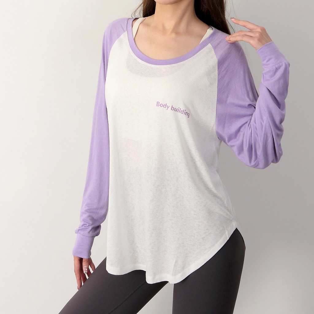 Áo thể thao ANRAN dài tay dáng rộng vải mỏng dễ phối đồ