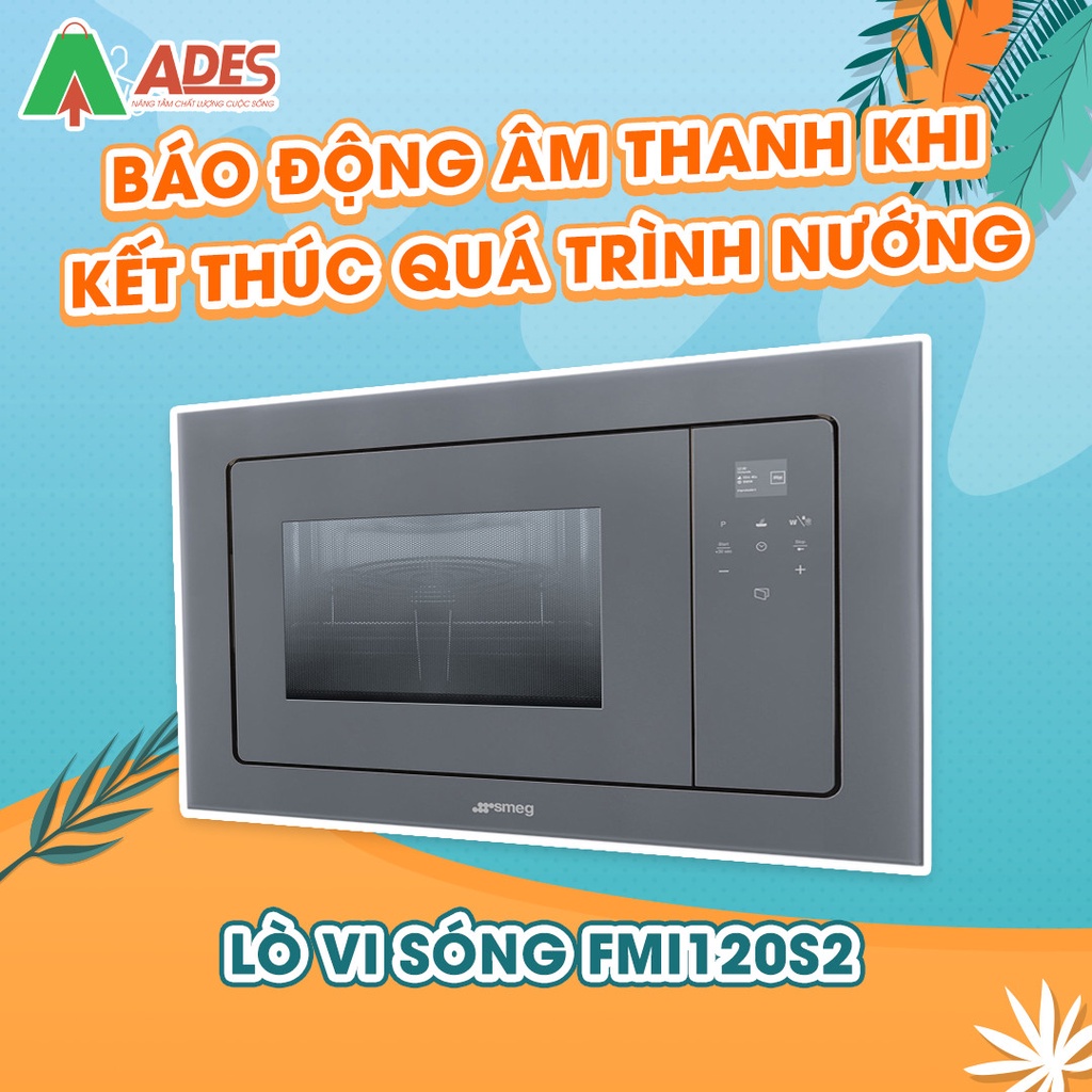 [Mã 154ELSALE2 giảm 7% đơn 300K] Lò Vi Sóng Smeg FMI120S2 - Bảo Hành Chính Hãng