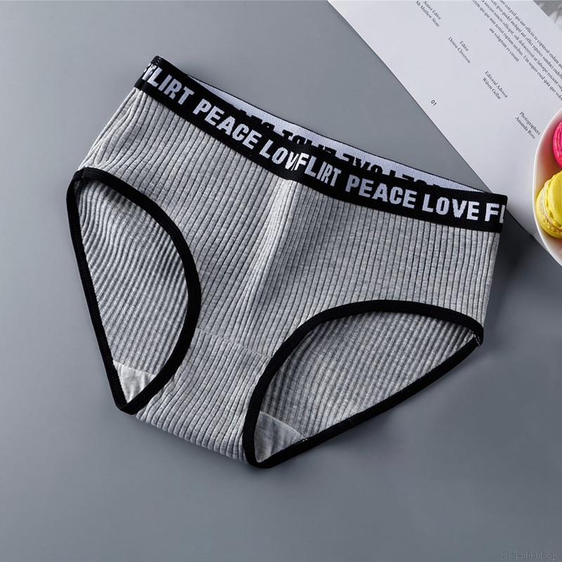 Women Comfort Breathable Letters Waist Yoga Girl Panties | WebRaoVat - webraovat.net.vn