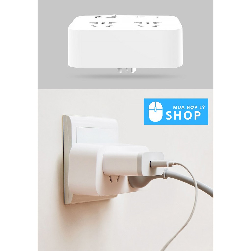 TỔNG HỢP Ổ Cắm Điện Thông Minh Xiaomi Chống Cháy, An toàn Trẻ em, Tích Hợp Cổng USB - Hàng Nhập Khẩu