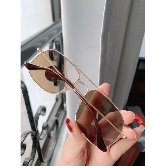 Kính mát Rayban RB3595 901383 mắt Phân cực, dáng vuông ⚜️Hàng Authentic⚜️