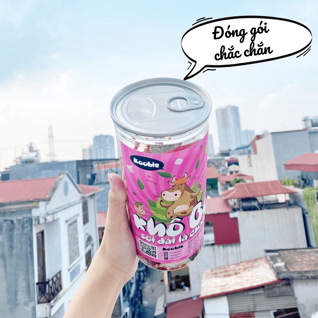 Khô bò xé sợi lá chanh 300g Koobie, đồ ăn vặt ngon an toàn vệ sinh, giao hàng siêu tốc | BigBuy360 - bigbuy360.vn