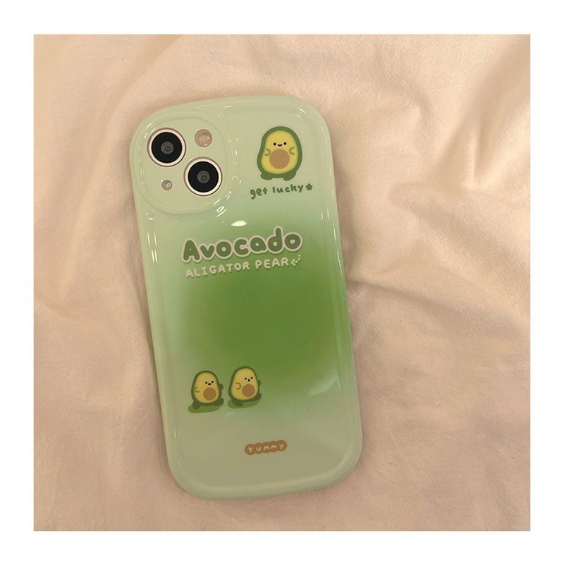Ốp Điện Thoại Họa Tiết Quả Bơ Cho iPhone 12 13 11 Pro Max X Xs Max Xr hqqp