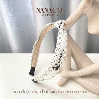 Bờm cài tóc nữ nơ thắt nút thời trang Hàn Quốc, xước tóc nơ hot trend NanaCo