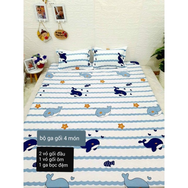 ⛔ Xả[ 4 MÓN ] Ga chun bọc đệm,ga trải giường kèm vỏ gối đầu vỏ gối ôm drap bọc đệm chắc chắni | BigBuy360 - bigbuy360.vn