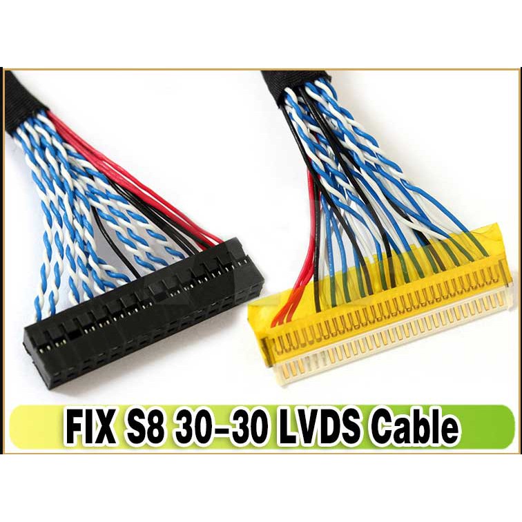 Cáp LVDS 10 cặp tín hiệu (cho màn 17 19 20 22 inch) - FIX S8 30-30 LVDS Cable