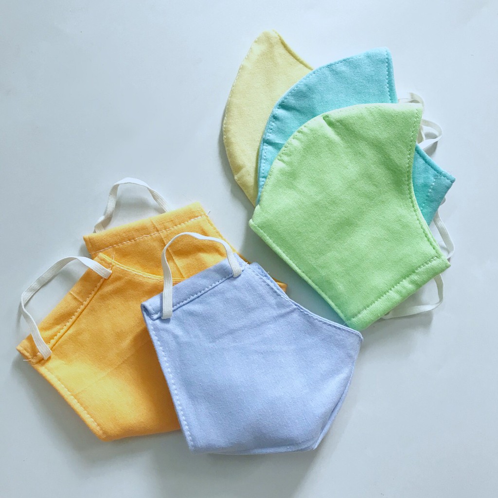Khẩu trang vải 3 lớp thun 100% cotton cho bé trai bé gái 3-8 tuổi Beanie Cutie | WebRaoVat - webraovat.net.vn