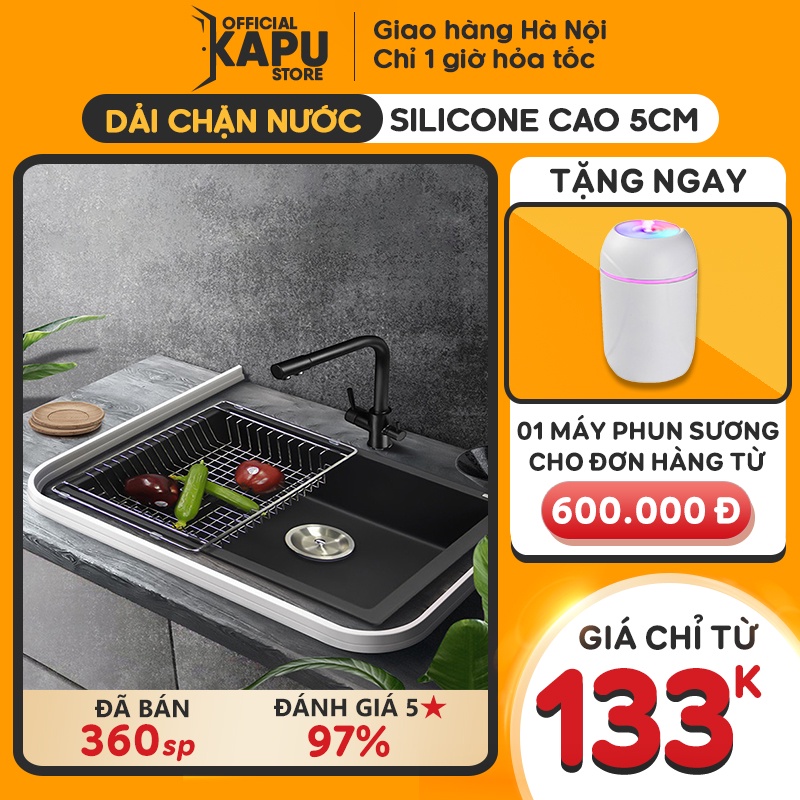 Dải silicon ngăn nước phòng tắm, bồn rửa chén, máy giặt