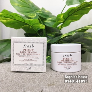 Mặt Nạ Ngủ Fresh Peony Brightening Night Treatment Mask