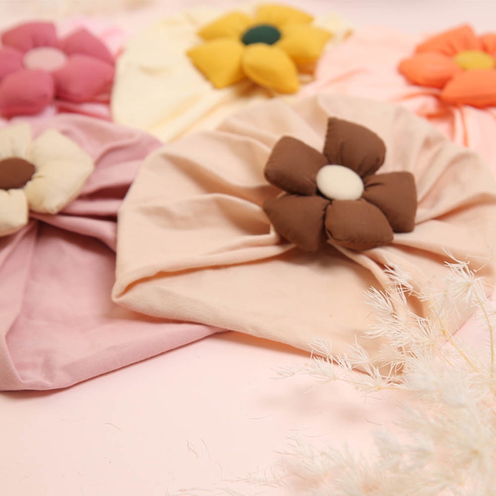1 Chiếc Băng Đô Đội Đầu Bằng Vải Cotton Hình Hoa Dễ Thương Cho Bé 0-4 Tuổi