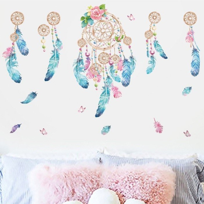 Tranh decal dán tường DREAM CATCHER siêu đáng yêu - Decal dán tường phòng khách️