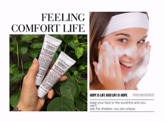 Sữa rửa mặt Kiehls mini da dầu và da khô 30ml Sữa rửa mặt Kiehl’s Hoa cúc Calendula - Ultra Facial Cleanser anvishop