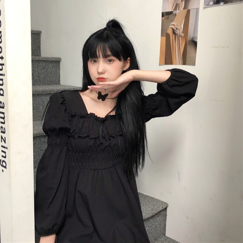 Đầm Nữ Phối Ren Sang Trọng Phong Cách Hàn Quốc