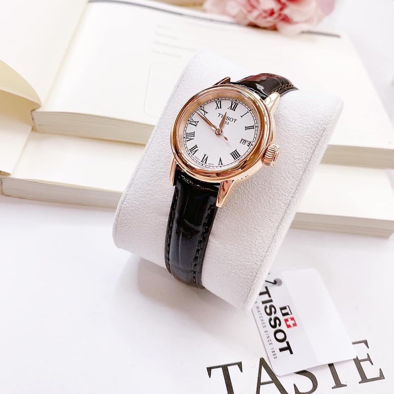 Đồng Hồ Tiss0t Nữ, Mặt 29mm, Chống nước 50m, Dây Da Nâu