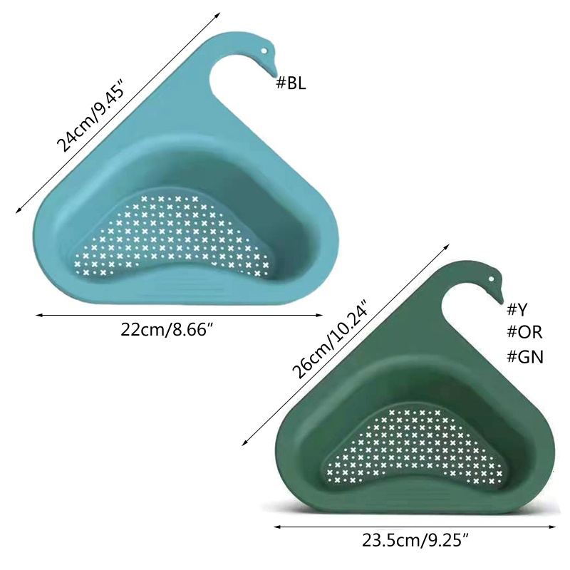 Rổ Đựng Rau Củ Quả/Rác Thiết Kế Thoát Nước Tiện Dụng Cho Nhà Bếp