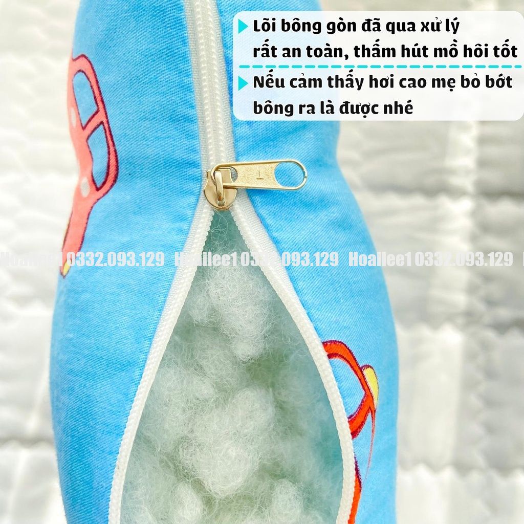 Gối Massage 3 Rãnh Organic Chống Mỏi Cho Bé Ngủ Ngon Hình Siêu Ngộ Nghĩnh Dễ Thương
