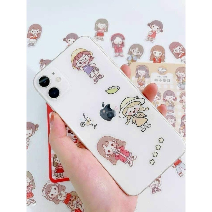 Set 10 miếng hình dán sticker dễ thương