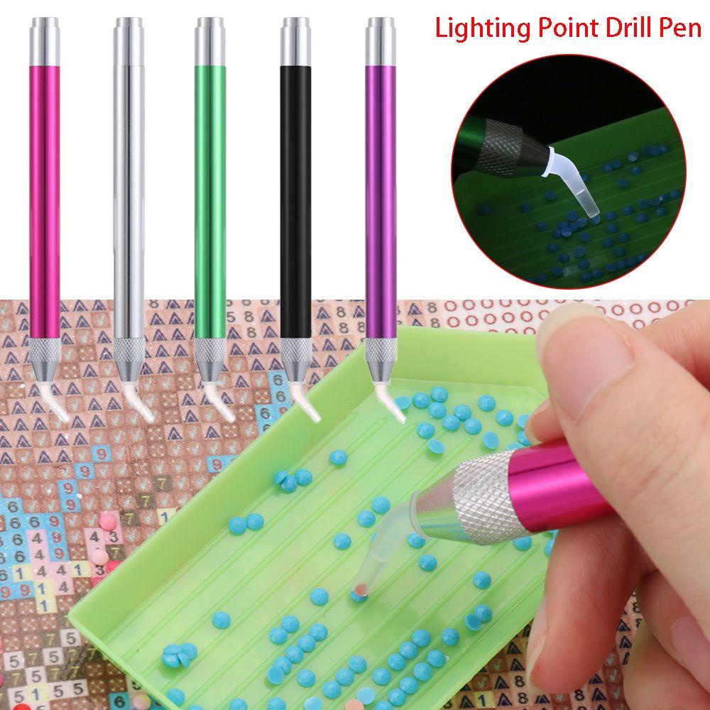 LEISURE Bút Khoan Đèn Dùng Vẽ Tranh Pha Lê DIY