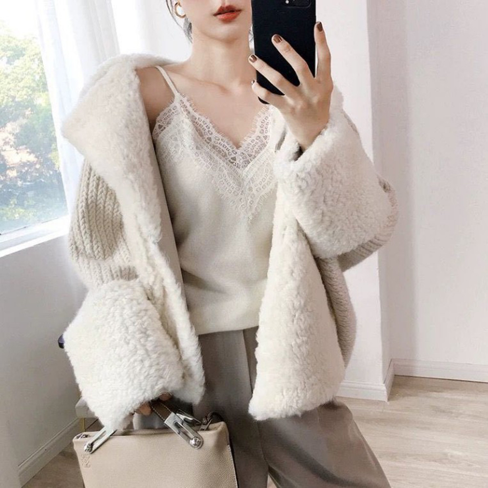 Áo Sát Nách Phối Ren Hoa Thiết Kế Cổ Chữ V Quyến Rũ | BigBuy360 - bigbuy360.vn