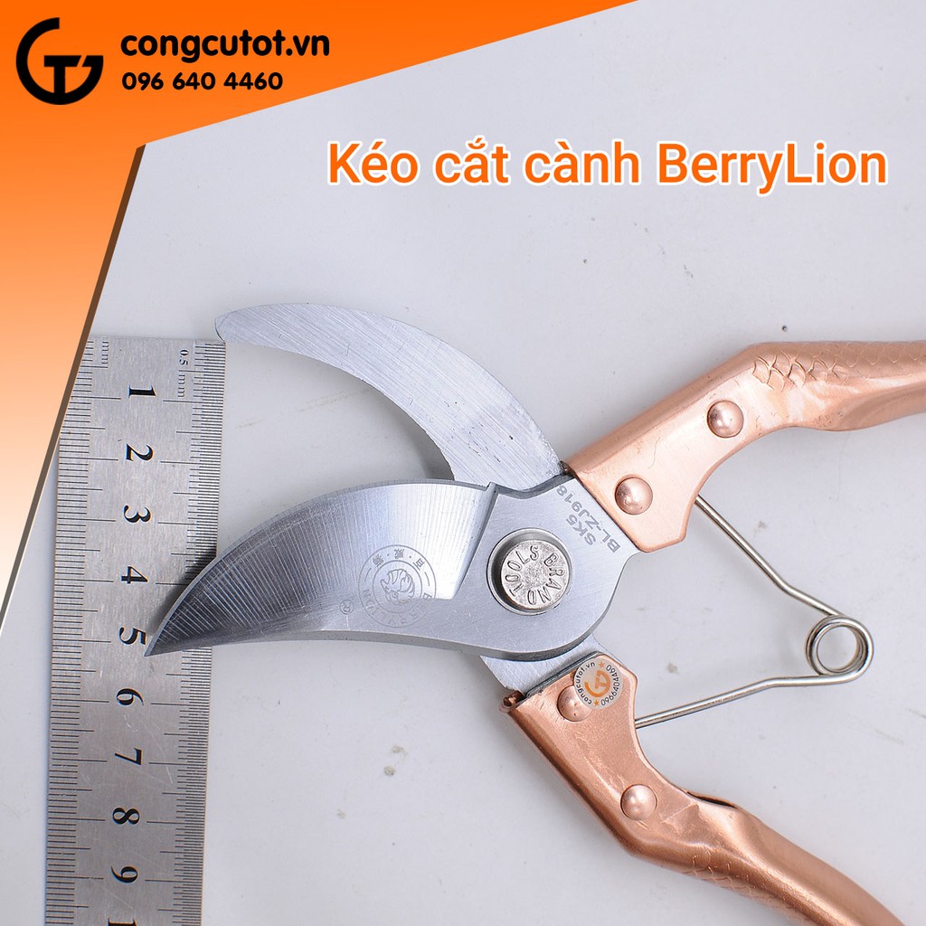 Kéo cắt, tỉa cành vỏ đồng Berrylion 918