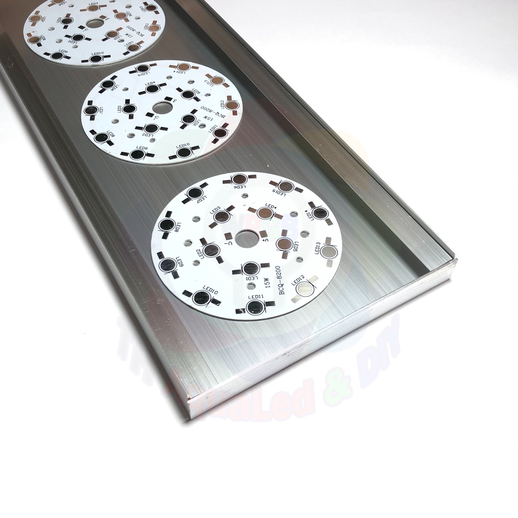Máng đèn nhôm TH130 Khổ 13cm, Kích thước 40cm-80cm, Rất dễ thiết kế hầu hết các loại đèn thủy sinh