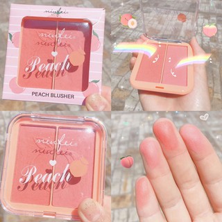 [Hàng mới về] Phấn má hồng trang điểm tự nhiên hai màu lâu trôi có chất lì