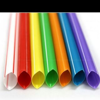 50 ống hút trà sữa đen hoặc màu phi 12