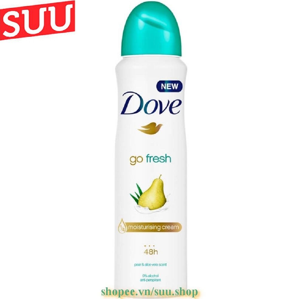 Xịt Khử Mùi Nữ 150Ml Dove Go Fresh Go Fresh Lê, suu.shop Cam Kết 100% Chính Hãng.