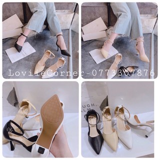 LOVIIECORNER - GIÀY CAO GÓT 7P BÍT MŨI NHỌN - SANDAL MŨI NHỌN CAO GÓT 7CM CÔNG SỞ - GIÀY CAO GÓT MŨI NHỌN - G201141