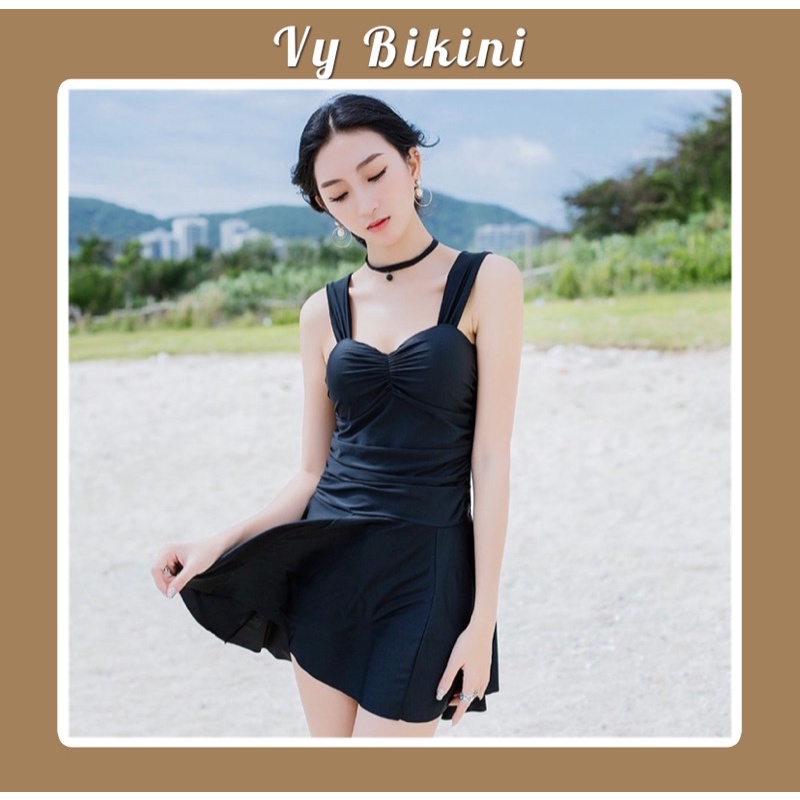 Bikini, đồ đi bơi đi biển liền thân có sẵn mút, che bụng mã MF01