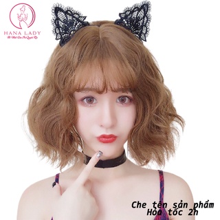 Cài tóc tai mèo cosplay cute, cài tóc tai mèo ren T023