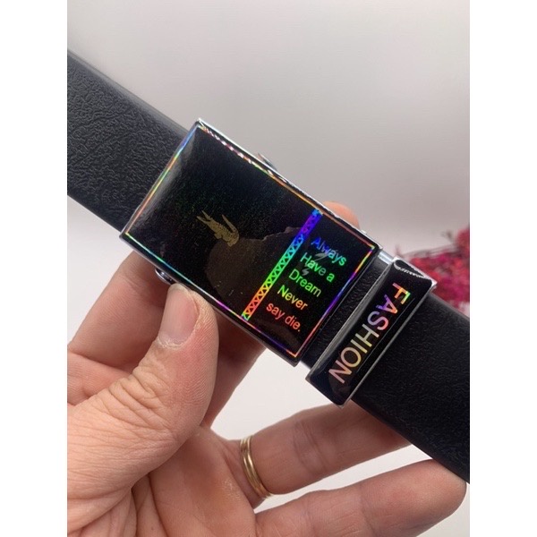 Dây nịt da học sinh - Thắt lưng nam khóa lăn