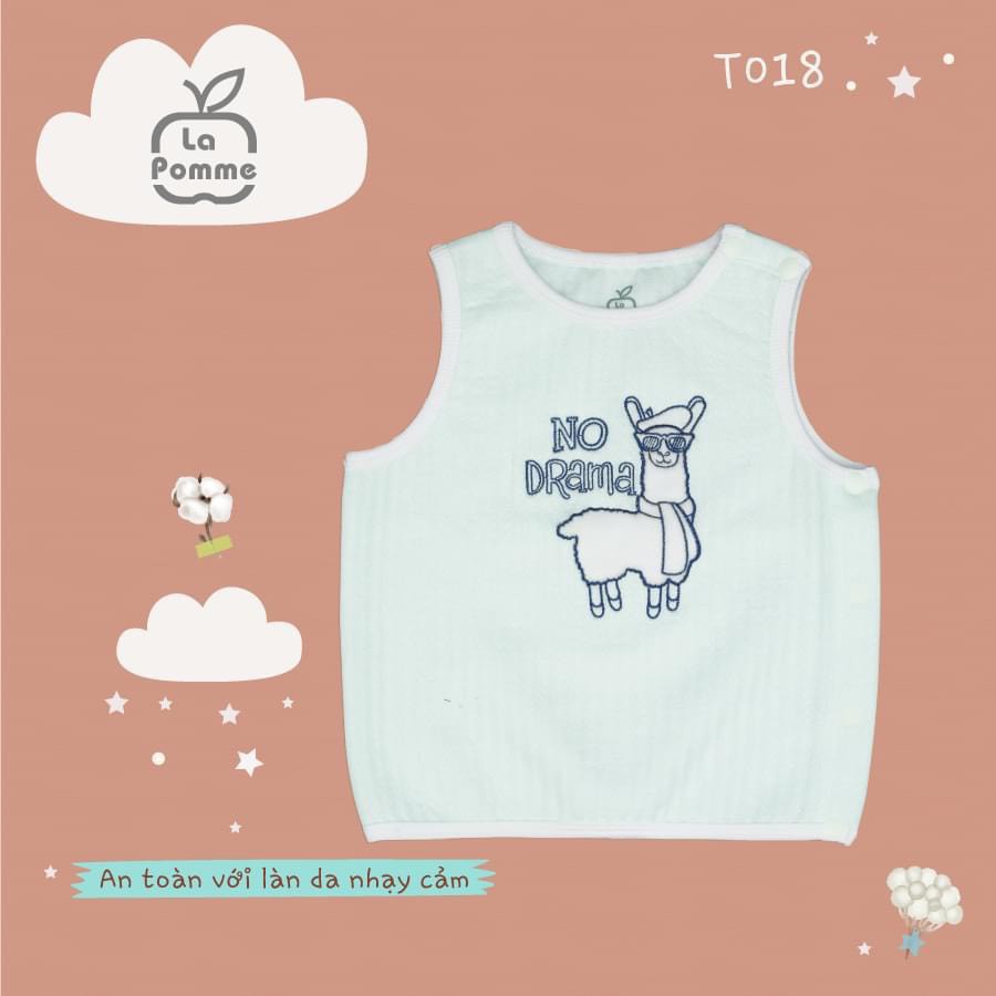 T018 Áo gile thêu Lạc đà Alpaca