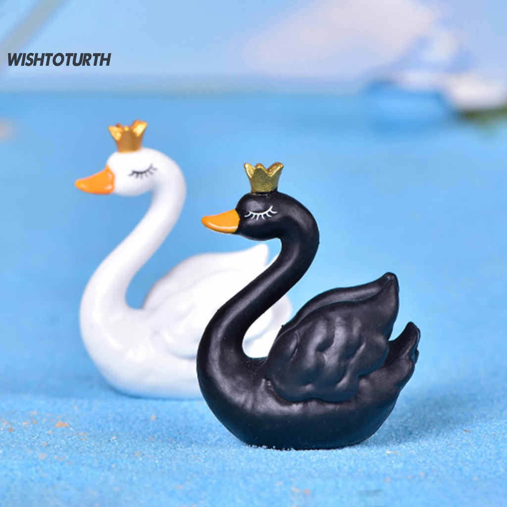 Đồ trang trí Cặp Đôi Thiên Nga Mini Trang Trí Cây Bonsai