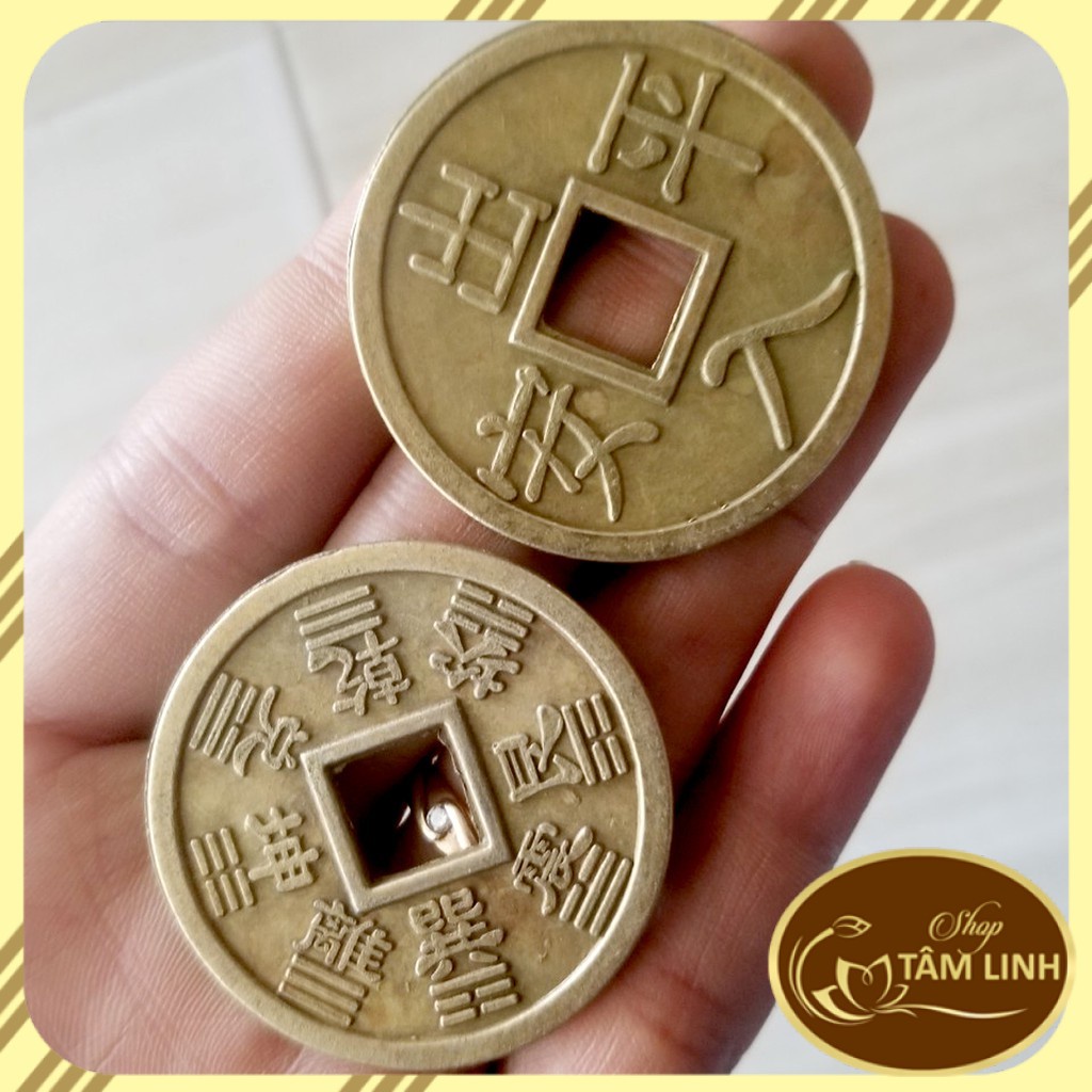 Đồng Xu Cổ phong thủy bằng đồng 4cm mẫu đẹp