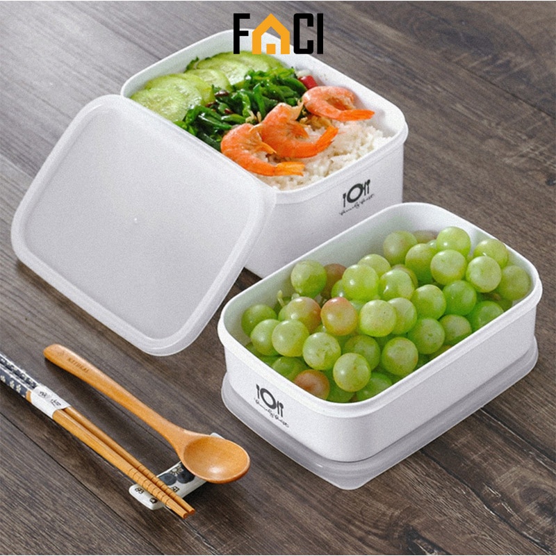 Hộp nhựa đựng thực phẩm tủ lạnh, lò vi sóng hộp trữ đông bảo quản thực phẩm tupperware Nhật Bản Faci_Official LDA04