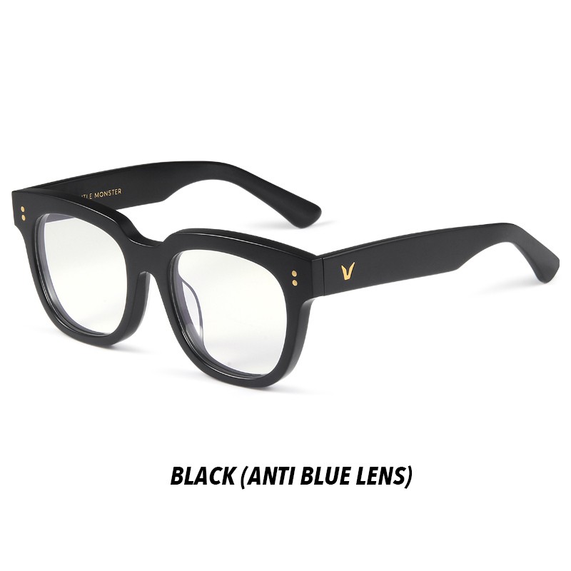 Kính mát gọng vuông chống tia UV phong cách retro Hàn Quốc