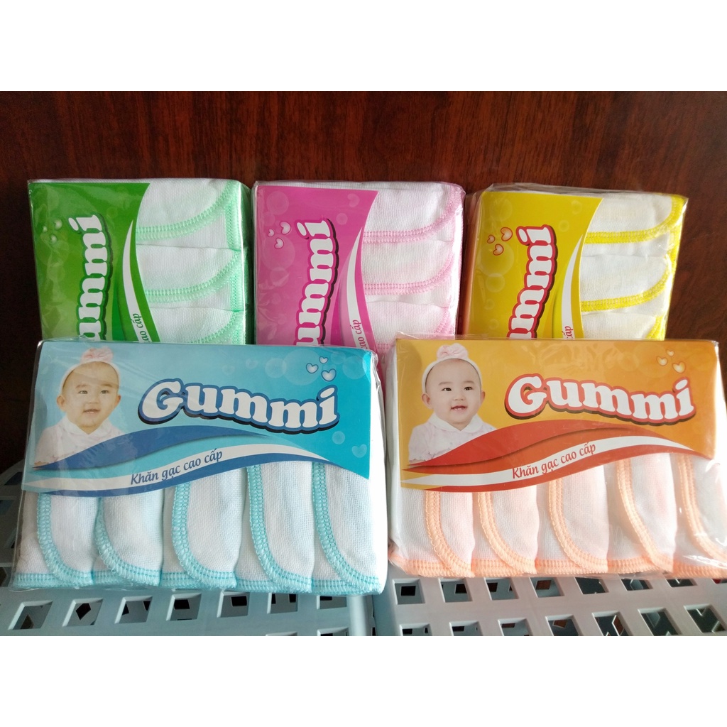 10 KHĂN SỮA GUMMI CUỘN TRÒN CAO CẤP CHO BÉ