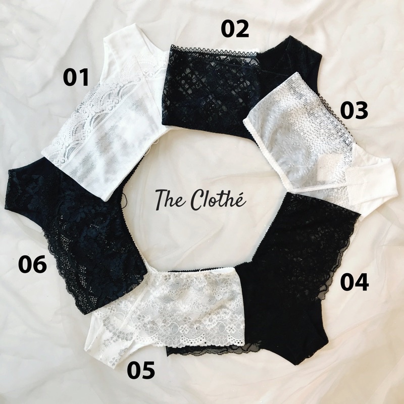 Quần Lót Đồng Giá | Lace Panty Trắng Đen