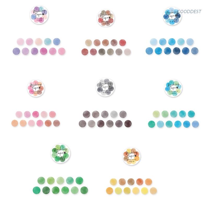 Set 100 băng keo dán chấm bi nhiều màu sắc