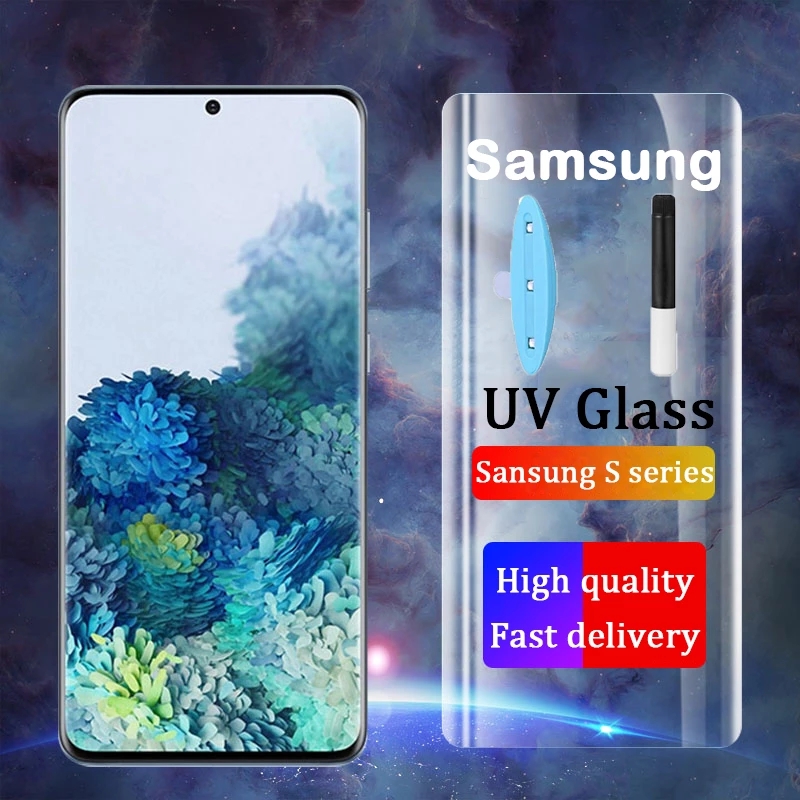 Kính Cường Lực Toàn Màn Hình Chuyên Dụng Cho Samsung Galaxy S21 Note 20 / 10 / 9 / 8 Ultra S10E S9 Plus S7 Edge 5g