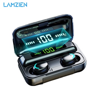 Tai nghe Bluetooth không dây LAMZIEN chống thấm nước IPX7 có đèn LED cao cấp cho Vivo Huawei Xiaomi Oppo