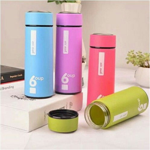 Bình Đựng Nước Giữ Nhiệt Giữ lạnh 6 Oup 2 Lớp Thủy Tinh Dung Tích 450ml